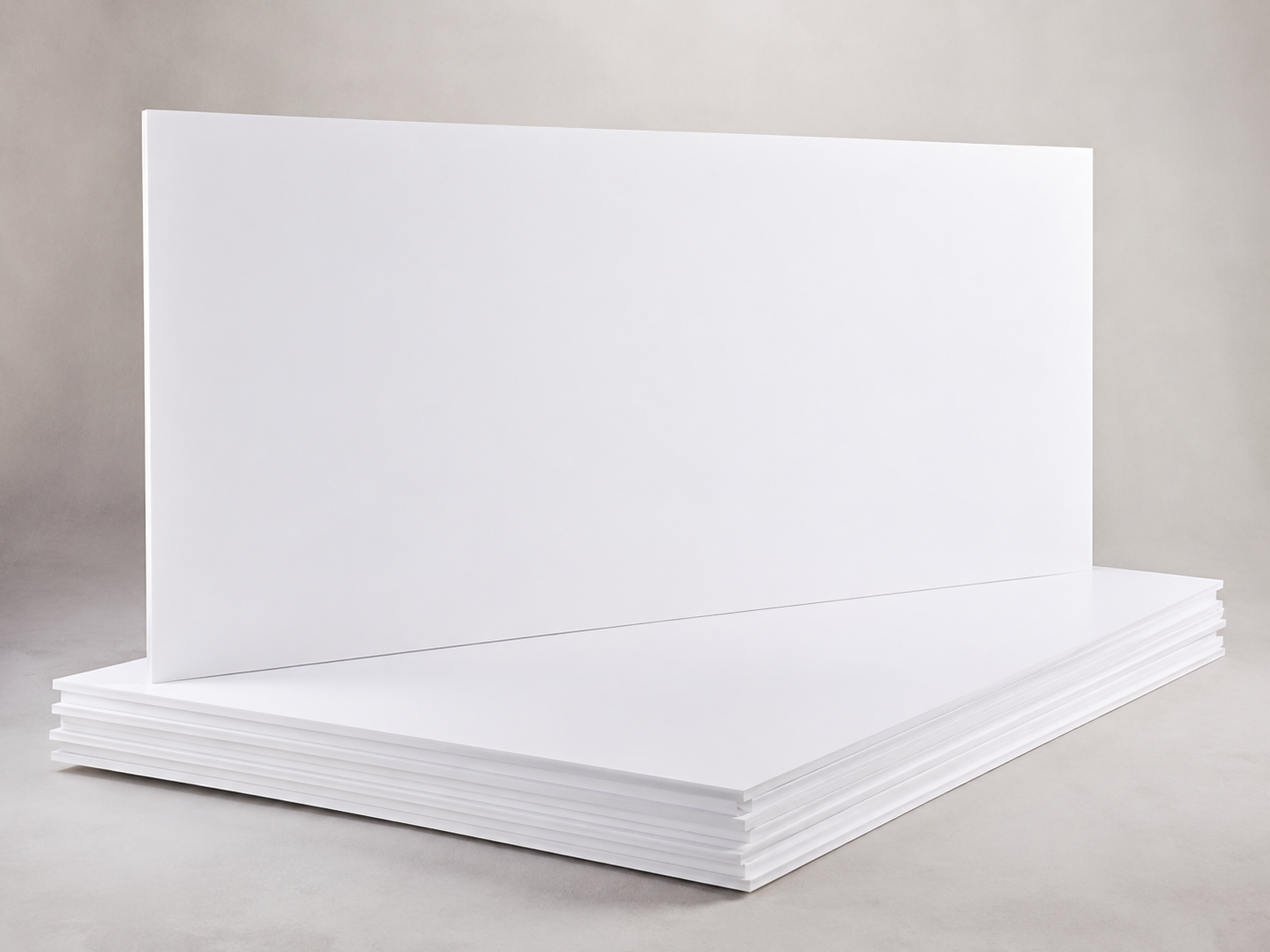 Foam board blanco para soportes, gráfica y cartelería